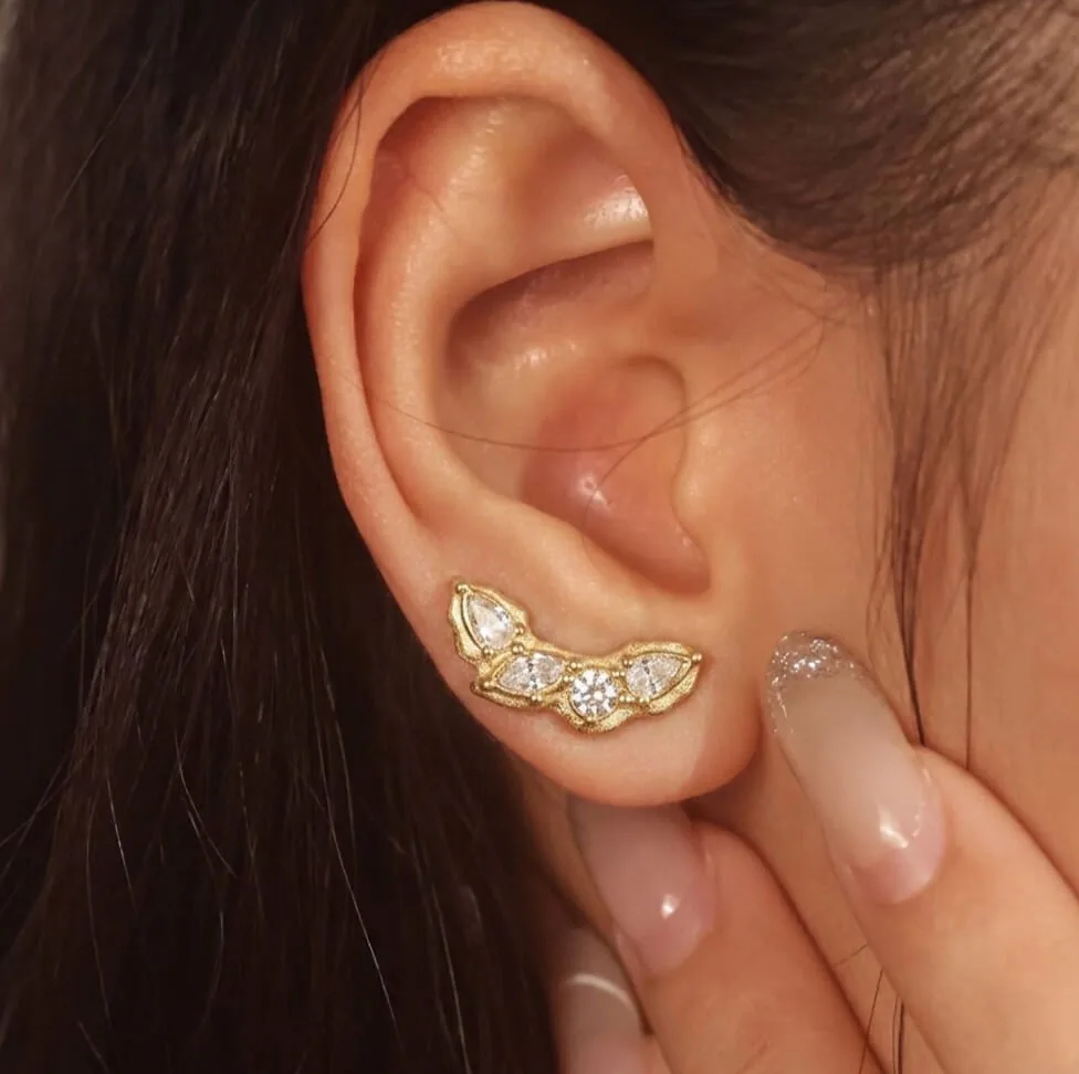 18k Gold Plated Waterproof Stud Earrings - Stylr