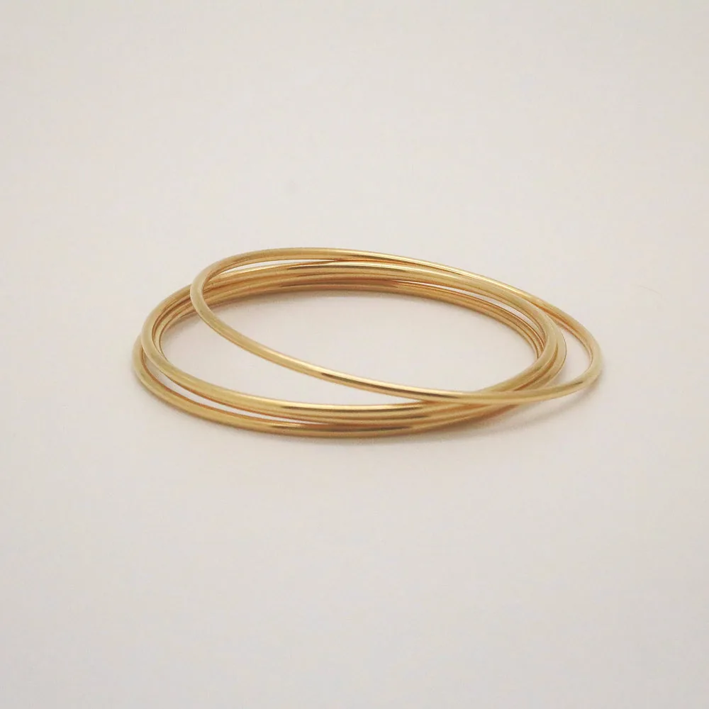 Kyle Bangle Bracelet - 18k Gold Plated Stainless Steel