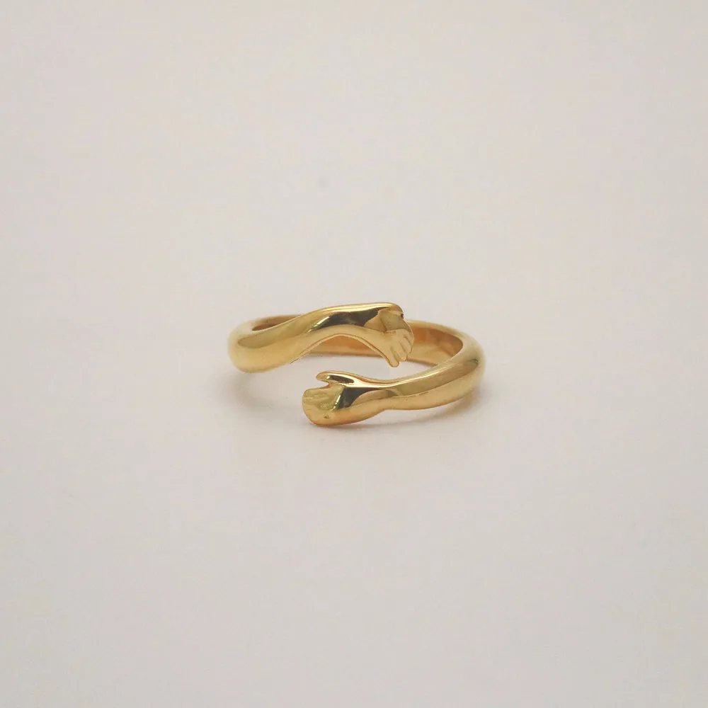 Love Hug Ring – 18k Gold Plated Stainless Steel Ring