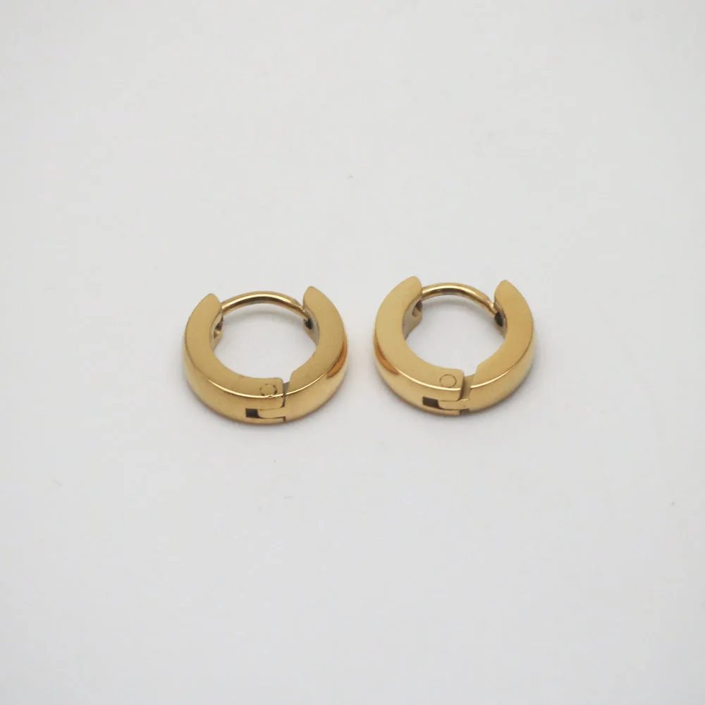 Small Chunky Hoops - Waterproof 18k Gold Plated Earrings